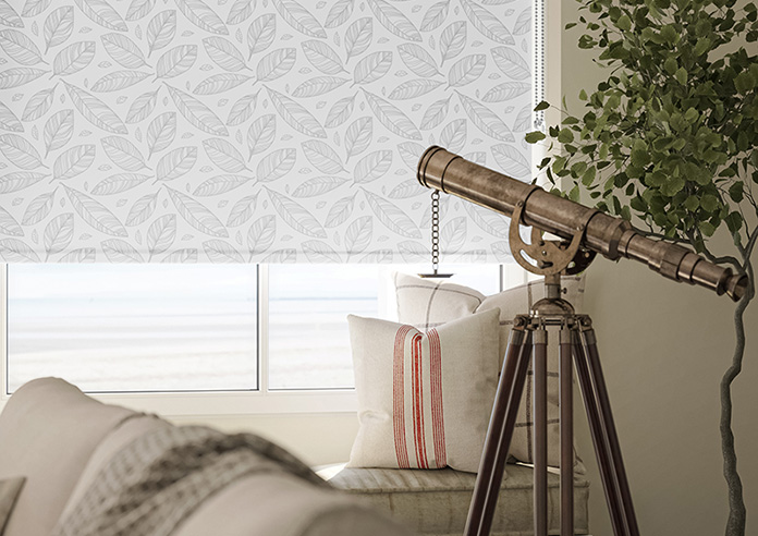 Falling Leaves, Feather Grey - Twist&Fit Roller Blind - Image 5